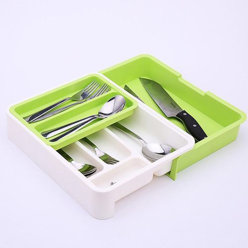 Expandable Cutlery Drawer Organizer Tableware Kitchen Drawer Tray Detachable Storage Dividers Multipurpose