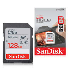 SanDisk Ultra 128GB SDXC UHS-I Memory Card up to 120MB/s (SDSDUNC-128G-GN6IN), Black